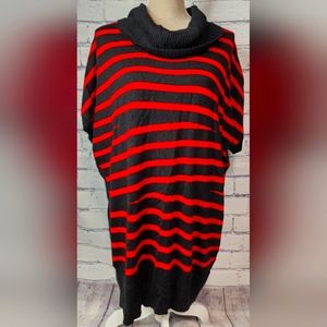 AGB 2x, red and black short sleeve sweater